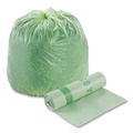Trash Bags | Stout by Envision E3039E11 EcoSafe-6400 30 in. x 39 in. 1.1 mil. 30 Gallon Compostable Bags - Green (48/Box) image number 0