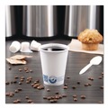 Cups and Lids | SOLO 378RC-PLANET Recycled Content PCF Paper Hot Cups ProPlanet Seal 8 oz White/Blue (1000/Carton) image number 4