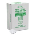 Cups and Lids | Dart W16FTS-0500 Plastic Lids for 16 oz/20 oz Foam Cups and Containers - Translucent (1000/Carton) image number 0