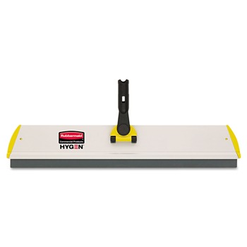 SQUEEGEES | Rubbermaid Commercial HYGEN FGQ57000YL00 24w x 4-1/2d HYGEN Quick Connect Aluminum S-S Squeegee Frame - Yellow