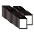 Sheet Protectors | C-Line 45911 Super Heavy-Duty 8.5 in. x 11 in. Insert Stitched Shop Ticket Holders - Clear Front, Black Pressboard Back, Black Border (25/Box) image number 0
