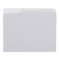 File Folders | Universal UNV18101 0.75 in. Expansion 1/3-Cut Tabs Assorted Letter Size Top Tab File Folders - Gray (100/Box) image number 2