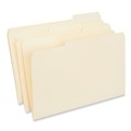 File Folders | Universal UNV15213 1/3-Cut Tabs Interior File Folders - Legal Size, Manila (100/Box) image number 1