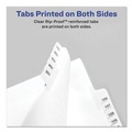 Back to School Sale | Avery 01705 11 x 8.5 Allstate Style Preprinted Legal Exhibit Side 101 to 125 Tab Index Dividers - White (25-Pieces/Set) image number 5