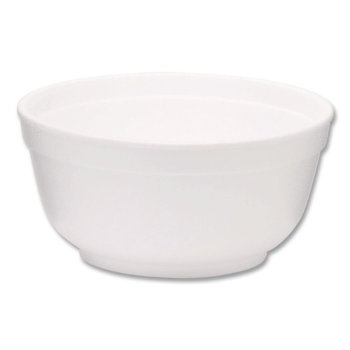 Bowls and Plates | WinCup 221990 8 oz Squat Style Foam Bowls - White (1000/Carton) image number 0