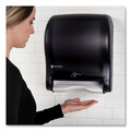 Paper Towels and Napkins | San Jamar T8400TBK 11.88 in. x 9.1 in. x 14.4 in. Smart Essence Electronic Roll Towel Dispenser - Black image number 6