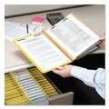 File Folders | Smead 14098 8 SafeSHIELD Fasteners 3 Dividers Letter Size 8-Section Pressboard Top Tab Classification Folders - Yellow (10/Box) image number 6