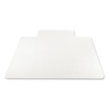 Office Chair Mats | Deflecto CM14233 45 in. x 53 in. Wide Lipped SuperMat Frequent Use Chair Mat for Medium Pile Carpet - Clear image number 2