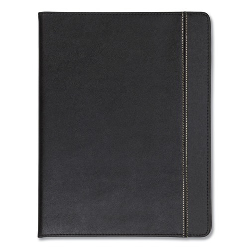 Notebooks & Pads | Samsill 71220 Slimline Leather-Look/Faux Reptile Trim Writing Pad Padfolio - Black image number 0