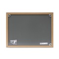 Mailroom Equipment | Universal 43602-UNV 24 in. x 18 in. Cork Board with Oak Style Frame - Tan Surface image number 2