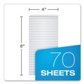 Notebooks & Pads | TOPS 8030 4 in. x 8 in. 70 Sheets Reporter's Notebook - Wide/Legal Rule, White Cover (12/Pack) image number 1