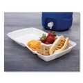 Just Launched | Dart 85HT3R 3-Compartment 8.38 in. x 7.78 in. x 3.25 in. Foam Hinged Lid Containers (200/Carton) image number 3