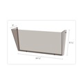 Desktop Organizers | Deflecto 63202 Unbreakable DocuPocket 14.5 in. x 3 in. x 6.5 in. Letter Size Wall File - Smoke image number 9