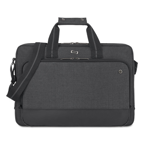 Office & Office Supplies | SOLO UBN110-10 16 in. x 3 in. x 11.5 in. Polyester Urban Slimbrief Case Fits Devices Up to 15.6 in. - Gray image number 0