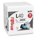 All-Purpose Cleaners | WypAll 05701 L40 1/4 Fold 12.5 in. x 12 in. Towels - White (56/Box, 18 Packs/Carton) image number 1