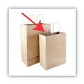 Food Service | Cosco 091565 10 in. x 4.5 in. x 13 in. Natural Twisted-Paper Handles Premium Shopping Bag - Brown (50/Box) image number 5