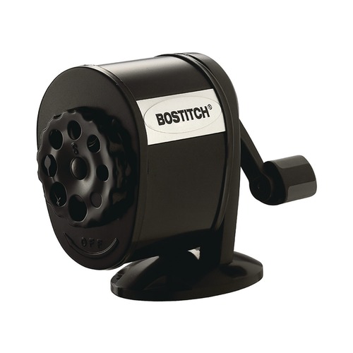 Pencil Sharpeners | Bostitch MPS1-BLK 5.44 in. x 2.69 in. x 4.33 in. Manually-Powered Metal Manual Pencil Sharpener - Black image number 0