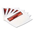 Envelopes & Mailers | Quality Park QUA46894 4.5 x 5.5 Self-Adhesive Top-Print Front Packing List Envelope - Clear/Orange (100/Box) image number 1