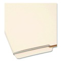 File Folders | Smead 24128 0.75 in. Expansion 9 in. High Front Heavyweight End Tab Folders - Manila/Letter Size (100/Box) image number 1