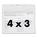 Label & Badge Holders | Advantus 75603 4.5 in. x 4 in. PVC-Free Horizontal Badge Holders - Clear (50/Pack) image number 3