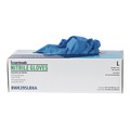 Disposable Gloves | Boardwalk 395LBXA 5 mil Disposable General-Purpose Powder-Free Nitrile Gloves - Large, Blue (100/Box) image number 8