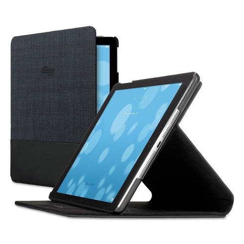 Office & Office Supplies | SOLO IPD2026-5 Velocity Slim Case for iPad Air - Navy/Black image number 0