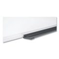 White Boards | MasterVision MA2107170 96 in. x 48 in. Value Aluminum Lacquered Steel Magnetic Dry Erase Board - White/Silver image number 3