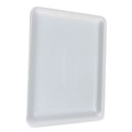Food Trays, Containers, and Lids | GEN 9PWH 12.25 in. x 9.25 in. x 0.62 in. #9P Meat Trays - White (200/Carton) image number 0