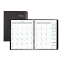 Notebooks & Pads | Brownline CB435W.BLK 14-Month: Dec 2025 to Jan 2027 11 in. x 8.5 in. EcoLogix Artwork Recycled Monthly Planner - Black Cover image number 0