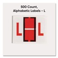 Labels | Smead 67082 1 in. x 1.25 in. L Color-Coded End Tab Filing Labels - White (500/Roll) image number 1