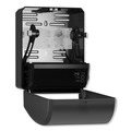 Paper Towel Holders | Tork 771728 12.32 in. x 9.32 in. x 15.95 in. Electronic Hand Towel Roll Dispenser for 7.5 in. Rolls - Black (1/Carton) image number 2