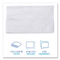  | Boardwalk BWK8321 15 in. x 17 in. 2-Ply 1/8-Fold Dinner Napkins - White (10/Carton) image number 7