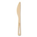 Cutlery | World Centric KN-BB-67 6.7 in. Bamboo Cutlery Knife - Natural (2000/Carton) image number 0