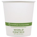 Cups and Lids | World Centric CU-PA-10 10 oz. Paper Hot Cups - White (1000/Carton) image number 0