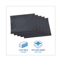 Storage Accessories | Boardwalk H7658PGK 38 in. x 58 in. 1.3 mil 60 Gallon Low-Density Linear Industrial Can Liners - Gray (100/Carton) image number 4