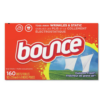 LAUNDRY DETERGENT | Bounce 80168BX Fabric Softener Sheets - Outdoor Fresh (1/Box)