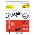 Permanent Markers | Sharpie 1921559 Fine Tip Permanent Marker Value Pack - Assorted Colors (36/Pack) image number 0
