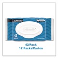 Cleaning Cloths | Cottonelle 44932 Fresh Care 3.75 in. x 5.5 in. 1-Ply Flushable Cleansing Cloths - White (12/Carton) image number 5