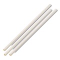 Cutlery | Boardwalk BWKPPRSTRWUW 7.75 in. x 0.25 in. Unwrapped Paper Straws - White (4800/Carton) image number 2