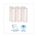 Trash Bags | Boardwalk V8647ENKR01 43 in. x 47 in. 56 gal. 19 Microns High-Density Can Liners - Natural (150/Carton) image number 3