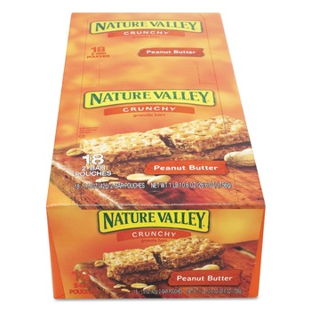 SNACKS | Advantus GEM33550 1.5 oz. Granola Bars - Peanut Butter Cereal (18/Box)
