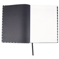 Notebooks & Pads | Universal UNV66350 10.25 in. x 7.63 in.1-Subject Wide/Legal Rule Casebound Hardcover Notebook - Black/White Cover image number 1