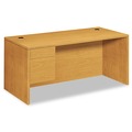 Office Desks & Workstations | HON H10584L.CC 66 in. x 30 in. x 29.5 in. 10500 Series L Workstation Single Pedestal Desk - Harvest image number 0