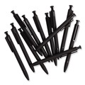 Pens | U Brands 3786U01-24 Monterey Soft Touch 1 mm Retractable Ballpoint Pen - Black Ink/Midnight Barrel/Medium (12/Pack) image number 4