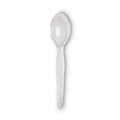 Just Launched | Dixie TH017 6 in. Heavyweight Plastic Cutlery Teaspoon - Crystal Clear (1000/Carton) image number 1