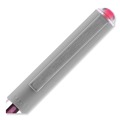Pens | uni-ball 60384 VISION 0.7 mm Stick Roller Ball Pen - Pink Ink/Silver/Pink/Clear Barrel/Fine (1-Dozen) image number 5