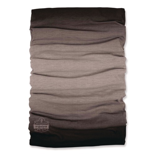 Safety & First Aid | Ergodyne 42322 N-Ferno 6491 One Size Fits Most Reversible Thermal Fleece plus Poly Multi-Band - Light Gray Fade image number 0