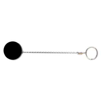 Advantus 75545 18.5 in. Heavy-Duty Retractable ID Card Reel - Black/Chrome (6/Pack)