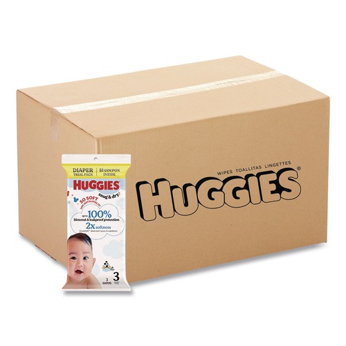 Skin Care & Hygiene | Huggies 57029 Size 3 16 lbs. to 28 lbs. Snug and Dry - Disney Design (30/Carton) image number 0