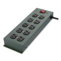 Surge Protectors | Belkin F9D1000-15 885 J 10 AC Outlets 15 ft. Cord Metal SurgeMaster Surge Protector - Dark Gray image number 0